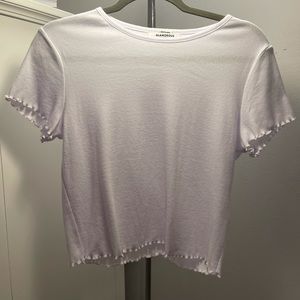 White cropped tee - ASOS